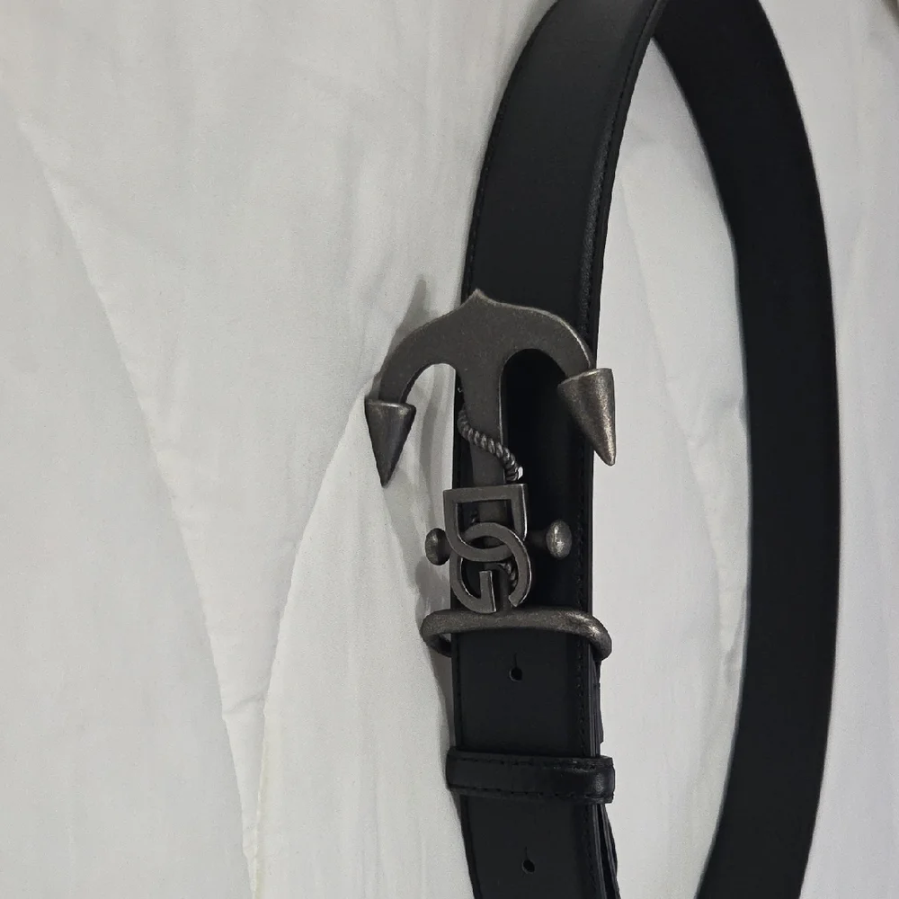 Dolce & Gabbana Black Anchor Buckle Belt - Picture 5 of 14